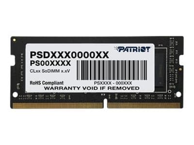 Patriot Memory PSD416G26662S, 16 GB, 1 x 16 GB, DDR4, 2666 MHz, 260-pin SO-DIMM