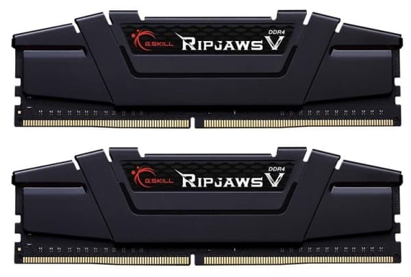 G.Skill Ripjaws V - DDR4 - sett - 32 GB: 2 x 16 GB - DIMM 288-pin - 1800 MHz / PC4-28800 - CL18 - 1.35 V - ikke-bufret - ikke-ECC - klassisk svart