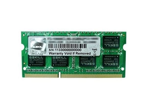G.Skill SQ Series - DDR3 - modul - 4 GB - SO DIMM 204-pin - 1600 MHz / PC3-12800 - CL11 - 1.5 V - ej buffrad - icke ECC