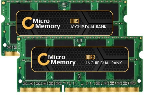 CoreParts - DDR3 - sett - 16 GB: 2 x 8 GB - SO DIMM 204-pin - 1333 MHz / PC3-10600 - 1.5 V - ikke-bufret - ikke-ECC