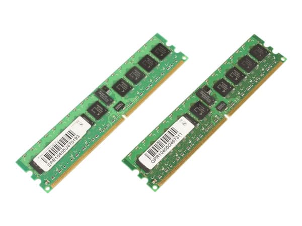 CoreParts - DDR2 - sats - 2 GB: 2 x 1 GB - DIMM 240-pin - 400 MHz / PC2-3200 - 1.8 V - registrerad - ECC - för Fujitsu PRIMERGY BX620 S2, RX200 S2, R