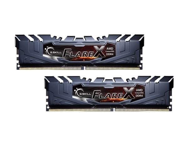 G.Skill Flare X series - DDR4 - sats - 32 GB: 2 x 16 GB - DIMM 288-pin - 3200 MHz / PC4-25600 - CL16 - 1.35 V - ej buffrad - icke ECC