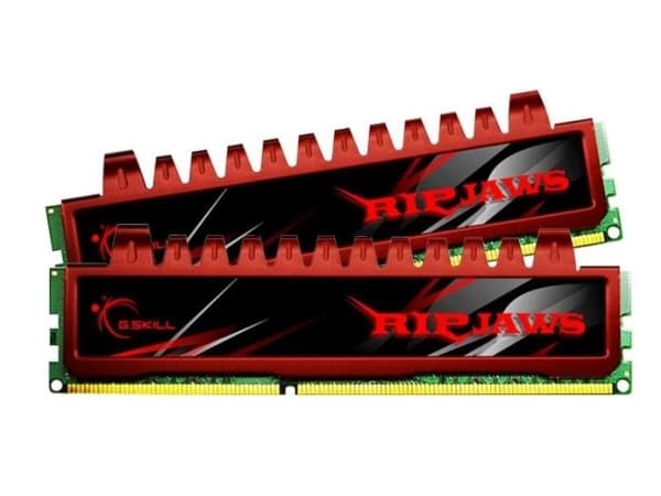 G.Skill Ripjaws - DDR3 - sett - 8 GB: 2 x 4 GB - DIMM 240-pin - 1600 MHz / PC3-12800 - CL9 - 1.5 V - ikke-bufret - ikke-ECC