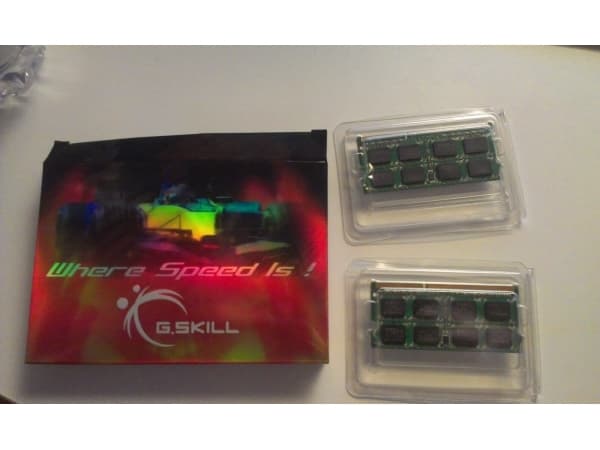 G.Skill 8GB DDR3-1066 SQ, 8 GB, 2 x 4 GB, DDR3, 1066 MHz, 204-pin SO-DIMM