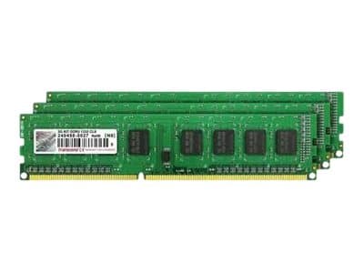 CoreParts - DDR3 - sett - 24 GB: 3 x 8 GB - DIMM 240-pin - 1333 MHz / PC3-10600 - ikke-bufret - ikke-ECC