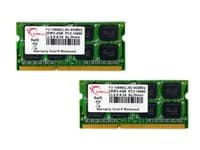 G.Skill SQ Series - DDR3 - sett - 8 GB: 2 x 4 GB - SO DIMM 204-pin - 1333 MHz / PC3-10666 - CL9 - 1.5 V - ikke-bufret - ikke-ECC