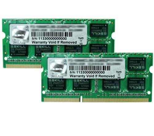 G.Skill SQ Series - DDR3 - sett - 8 GB: 2 x 4 GB - SO DIMM 204-pin - 1333 MHz / PC3-10666 - CL9 - 1.5 V - ikke-bufret - ikke-ECC