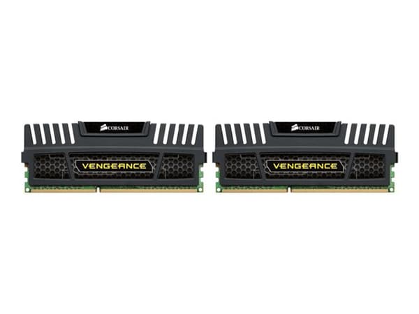 CORSAIR Vengeance - DDR3 - sett - 16 GB: 2 x 8 GB - DIMM 240-pin - 1600 MHz / PC3-12800 - CL9 - 1.5 V - ikke-bufret - ikke-ECC