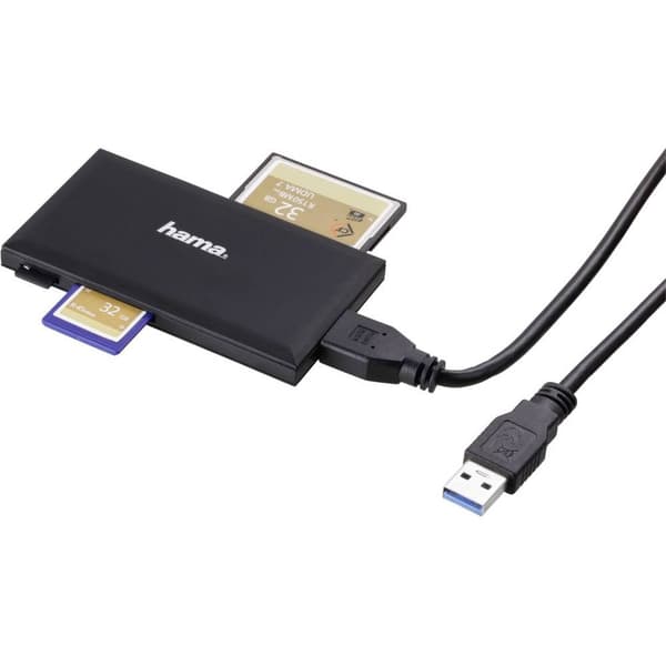 Hama 181018 Extern minneskortläsare CompactFlash, Memory Stick, Memory Stick Duo, Memory Stick PRO, Memory Stick PRO Du