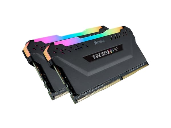 CORSAIR Vengeance RGB PRO - DDR4 - sett - 32 GB: 2 x 16 GB - DIMM 288-pin - 1800 MHz / PC4-28800 - CL18 - 1.35 V - ikke-bufret - ikke-ECC - svart