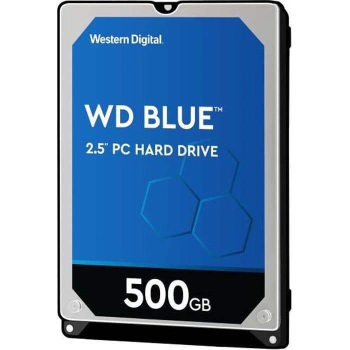 WD Blue - Disque dur Interne - 500Go - 5 400 tr / min - 2,5 (WD5000LPCX)