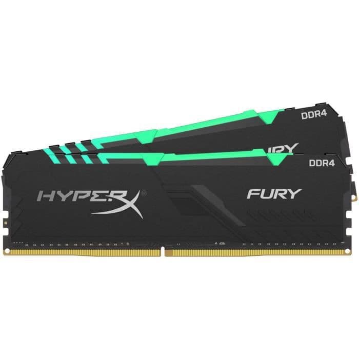 HyperX RAM FURY DDR4 RGB 32 GB - 2666MHz CL16 DIMM (Kit med 2)
