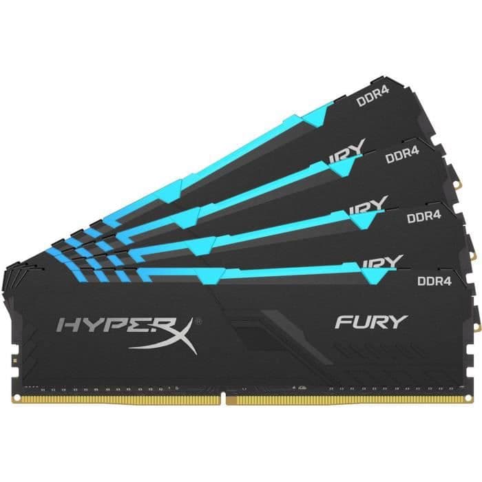 HYPERX - PC RAM-hukommelse - FURY DDR4 RGB - 32 GB (4X8 GB) - 2666MHz - CAS 16 (HX426C16FB3AK4 / 32)