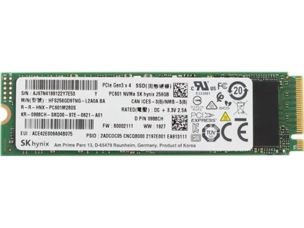 256GB M.2 PCIe NVMe solid-state drive