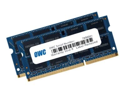 OWC OWC1600DDR3S16P, 16 GB, 2 x 8 GB, DDR3, 1600 Mhz, 204-pinners SO-DIMM