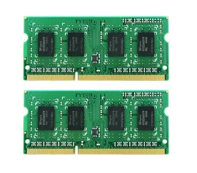 Synology - DDR3L - sats - 8 GB: 2 x 4 GB - SO DIMM 204-pin - 1600 MHz / PC3L-12800 - 1.35 V - ej buffrad - icke ECC - för Disk Station DS1517+, DS181