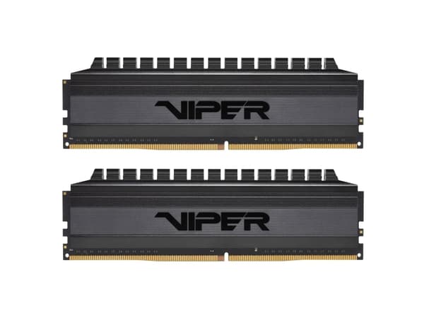Patriot Viper 4 Blackout Series - DDR4 - sett - 64 GB: 2 x 32 GB - DIMM 288-pin - 1600 MHz / PC4-25600 - CL16 - 1.35 V - ikke-bufret - ikke-ECC - sva