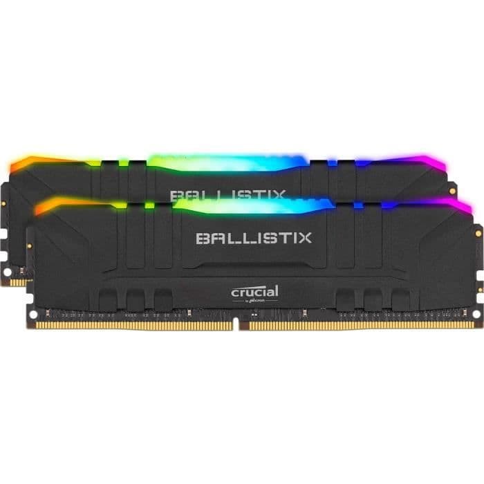 CRUCIAL Ballistix Black RGB 2x16GB (32 GB Kit) DDR4 3000MT / s CL15 RGB