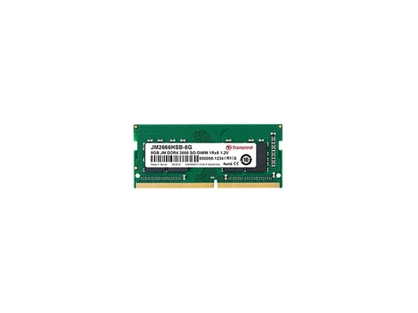 Transcend JetRAM - DDR4 - modul - 8 GB - SO DIMM 260-pin - 2666 MHz / PC4-21300 - CL19 - 1.2 V - ikke-bufret - ikke-ECC