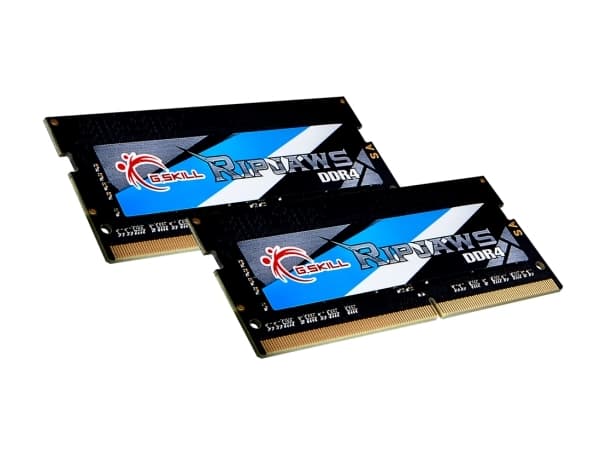 G.Skill Ripjaws - DDR4 - sett - 64 GB: 2 x 32 GB - SO DIMM 260-pin - 3200 MHz / PC4-25600 - CL22 - 1.2 V - ikke-bufret - ikke-ECC