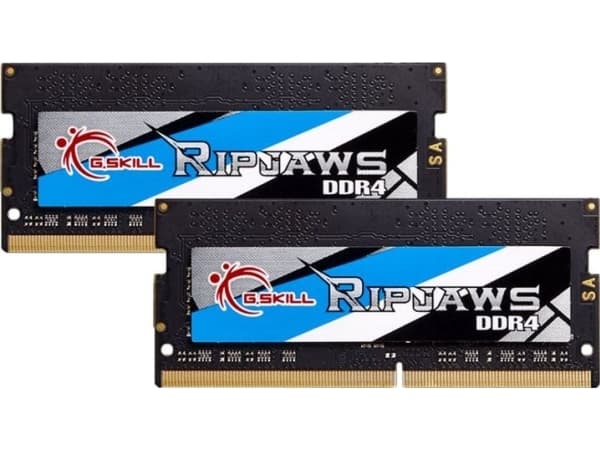 G.Skill Ripjaws - DDR4 - sett - 64 GB: 2 x 32 GB - SO DIMM 260-pin - 3200 MHz / PC4-25600 - CL22 - 1.2 V - ikke-bufret - ikke-ECC