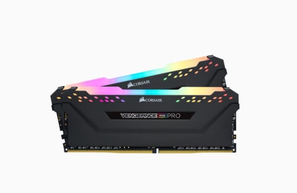 CORSAIR Vengeance RGB PRO - DDR4 - sats - 32 GB: 2 x 16 GB - DIMM 288-pin - 3200 MHz / PC4-25600 - CL16 - 1.35 V - ej buffrad - icke ECC - svart