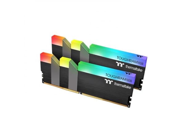 Thermaltake TOUGHRAM RGB - DDR4 - sett - 64 GB: 2 x 32 GB - DIMM 288-pin - 3600 MHz / PC4-28800 - CL18 - 1.35 V - ikke-bufret - ikke-ECC - svart