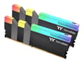 Miniatyrbilde 1 av 5: Thermaltake TOUGHRAM RGB - DDR4 - sett - 64 GB: 2 x 32 GB - DIMM 288-pin - 3600 MHz / PC4-28800 - CL18 - 1.35 V - ikke-bufret - ikke-ECC - svart