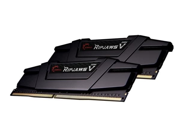G.Skill Ripjaws V - DDR4 - sett - 64 GB: 2 x 32 GB - DIMM 288-pin - 3600 MHz / PC4-28800 - CL16 - 1.45 V - ikke-bufret - ikke-ECC - klassisk svart