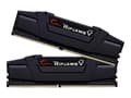 Miniatyrbilde 1 av 5: G.Skill Ripjaws V - DDR4 - sett - 64 GB: 2 x 32 GB - DIMM 288-pin - 3600 MHz / PC4-28800 - CL16 - 1.45 V - ikke-bufret - ikke-ECC - klassisk svart