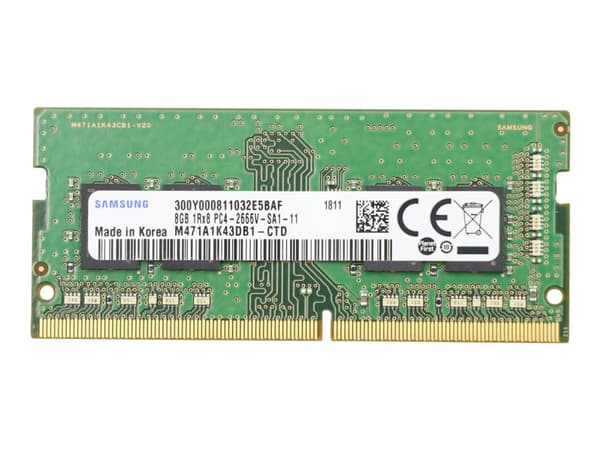Lenovo - DDR4 - modul - 8 GB - SO DIMM 260-pin - 2666 MHz / PC4-21300 - 1.2 V - ikke-bufret - ikke-ECC - for IdeaPad L340-15IRH Gaming; S145-14; S145