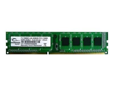 G.Skill NS Series - DDR3 - module - 2 GB - DIMM 240-pin - 1333 MHz / PC3-10600 - CL9 - 1.5 V - ikke-bufret - ikke-ECC