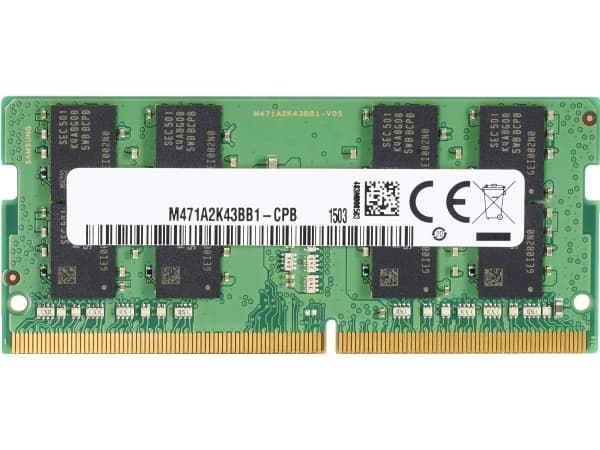 HP - DDR4 - modul - 8 GB - SO DIMM 260-pin - 3200 MHz / PC4-25600 - 1.2 V - ej buffrad - icke ECC - för Elite Slice G2 (SODIMM); EliteDesk 705 G5 (SO