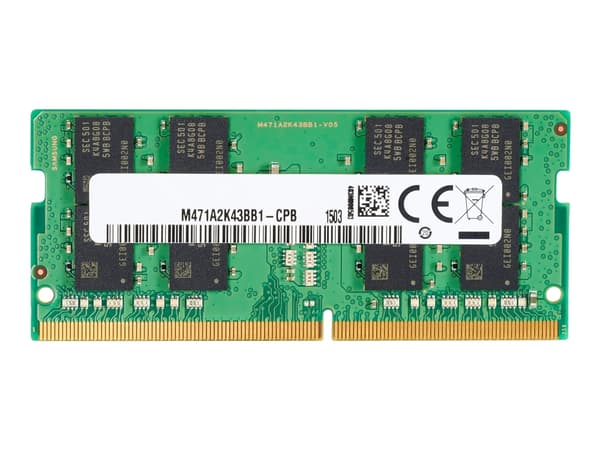 HP - DDR4 - modul - 8 GB - SO DIMM 260-pin - 3200 MHz / PC4-25600 - 1.2 V - ej buffrad - icke ECC - för Elite Slice G2 (SODIMM); EliteDesk 705 G5 (SO