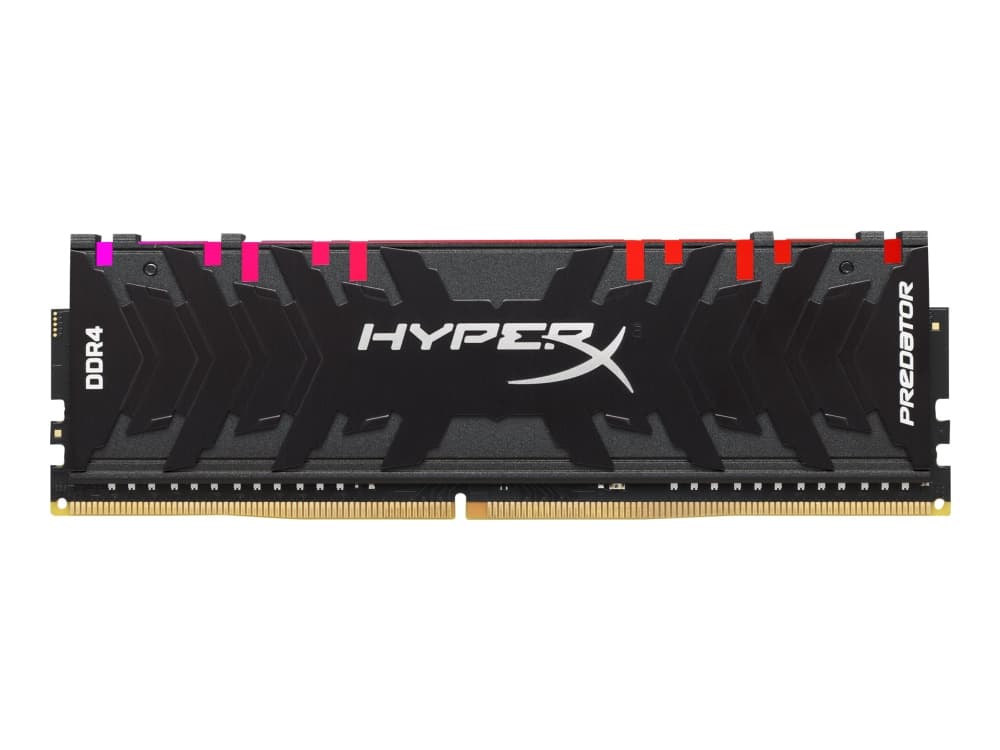 HyperX Predator RGB - DDR4 - kit - 128 GB: 4 x 32 GB - DIMM 288-pin - 3600 MHz / PC4-28800 - CL18 - 1.35 V - ikke-bufret - ikke-ECC - svart