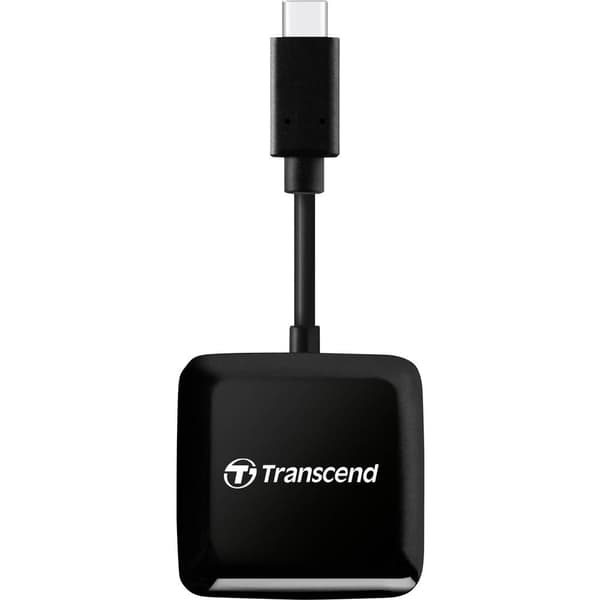 Transcend TS-RDC3 Extern minneskortläsare USB-C® Svart