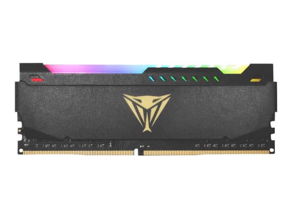Patriot Extreme Performance Viper Steel RGB - DDR4 - sett - 16 GB: 2 x 8 GB - DIMM 288-pin - 1600 MHz / PC4-25600 - CL18 - 1.35 V - ikke-bufret - ikk