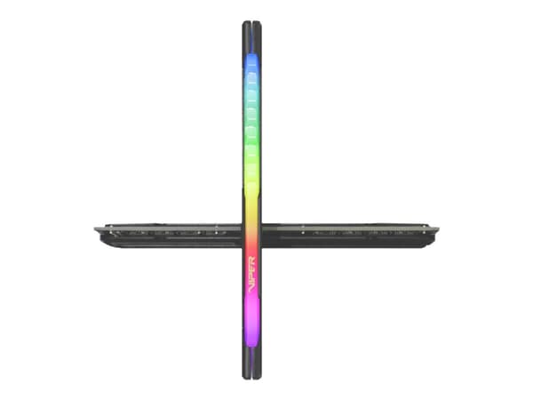 Patriot Extreme Performance Viper Steel RGB - DDR4 - sett - 16 GB: 2 x 8 GB - DIMM 288-pin - 1800 MHz / PC4-28800 - CL20 - 1.35 V - ikke-bufret - ikk