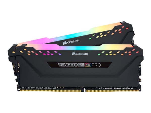 CORSAIR Vengeance RGB PRO - DDR4 - sats - 32 GB: 2 x 16 GB - DIMM 288-pin - 3000 MHz / PC4-24000 - CL16 - 1.35 V - ej buffrad - icke ECC - svart