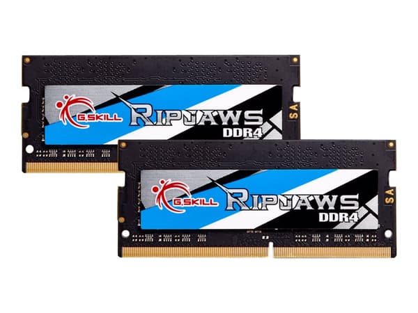 G.Skill Ripjaws - DDR4 - sett - 64 GB: 2 x 32 GB - SO DIMM 260-pin - 2666 MHz / PC4-21300 - CL19 - 1.2 V - ikke-bufret - ikke-ECC