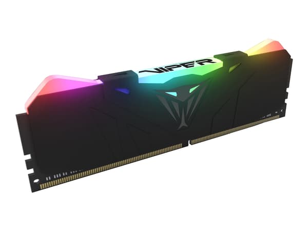 Patriot Extreme Performance Viper Steel RGB - DDR4 - modul - 8 GB - DIMM 288-pin - 1600 MHz / PC4-25600 - CL18 - 1.35 V - ej buffrad - icke ECC - sva