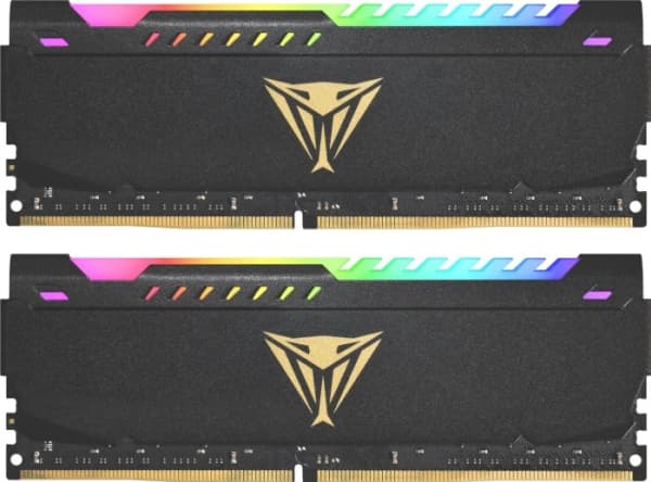 Patriot Extreme Performance Viper Steel RGB - DDR4 - sats - 64 GB: 2 x 32 GB - DIMM 288-pin - 1800 MHz / PC4-28800 - CL20 - 1.35 V - ej buffrad - ick
