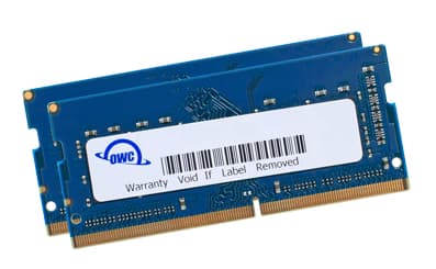 OWC OWC2400DDR4S08P, 8 GB, 2 x 4 GB, DDR4, 2400 MHz, 260-pin SO-DIMM, Blå