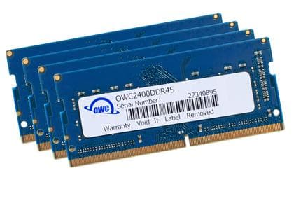 OWC OWC2400DDR4S32S, 32 GB, 4 x 8 GB, DDR4, 2400 MHz, 260-pin SO-DIMM, Blå, Grønn