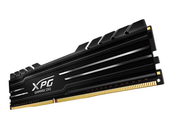 XPG GAMMIX D10 - DDR4 - sett - 16 GB: 2 x 8 GB - DIMM 288-pin - 3200 MHz / PC4-25600 - CL16 - 1.35 V - ikke-bufret - ikke-ECC - svart