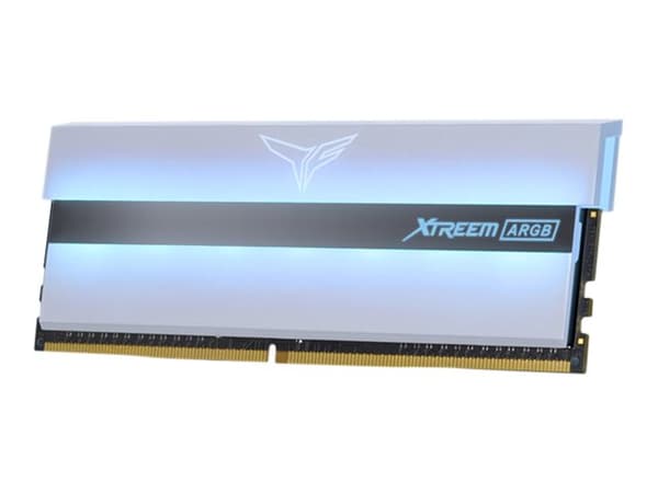 T-Force Xtreem ARGB White - DDR4 - sats - 16 GB: 2 x 8 GB - DIMM 288-pin - 3200 MHz / PC4-25600 - CL14 - 1.35 V - ej buffrad - icke ECC - vit