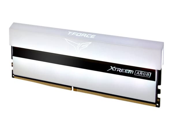 T-Force Xtreem ARGB White - DDR4 - sats - 16 GB: 2 x 8 GB - DIMM 288-pin - 3200 MHz / PC4-25600 - CL14 - 1.35 V - ej buffrad - icke ECC - vit