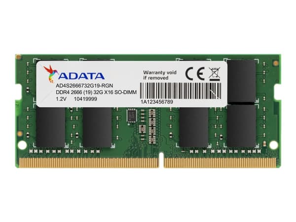 ADATA Premier Series - DDR4 - modul - 8 GB - SO DIMM 260-pin - 2666 MHz / PC4-21300 - CL19 - 1.2 V - ej buffrad - icke ECC