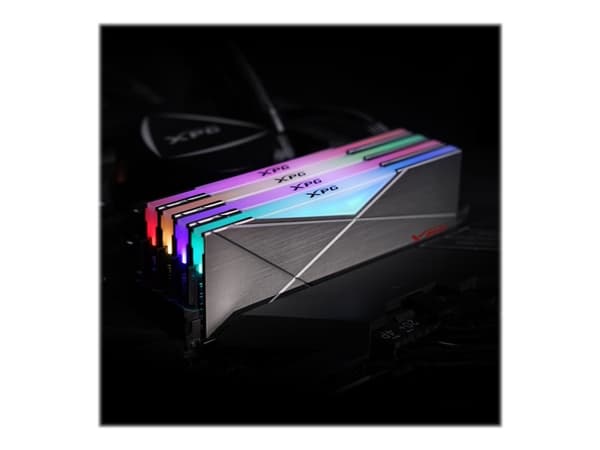 XPG SPECTRIX D50 - DDR4 - modul - 8 GB - DIMM 288-PIN - 3200 MHz / PC4-25600 - CL16 - 1,35 V - ikke bufferet - ikke-ECC - tungstengrå