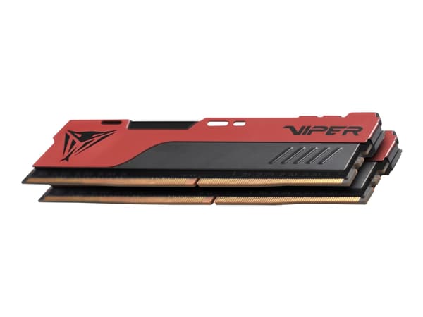 Viper Elite II - DDR4 - sett - 32 GB: 2 x 16 GB - DIMM 288-pin - 1600 MHz / PC4-25600 - CL18 - 1.35 V - ikke-bufret - ikke-ECC - rød, svart